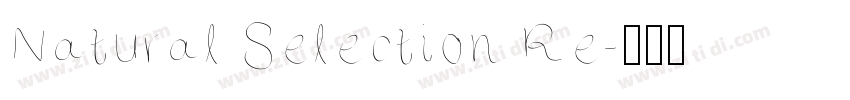 Natural Selection Re字体转换